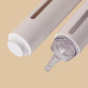 Luxury Airless Pump Acrylic <b>Dropper</b> <b>Bottle</b> Cosmetic Facial Essential Oil Skincare Packaging Custom Logo Eye Cream 15ml Plastic - Product Image 2