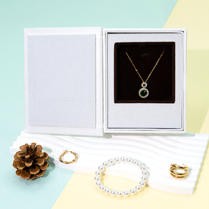 Kerryte High Quality Recyclable Magnet Gift Boxes <b>Magnetic</b> <b>Box</b> Custom Logo Foam Insert Book Shaped Jewelry <b>Box</b> - Product Image 2