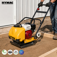 Compacteur à plaque vibrante à essence HYMAC pour la construction de routes en terre, asphalte et béton, avec un compactage à haute efficacité