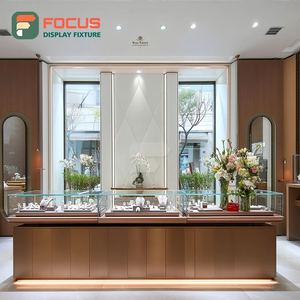 Vitrina Minimalista para Joyería en Centros Comerciales, con Marco de Madera, Mueble de Exhibición Comercial para Tiendas - Product Image 6