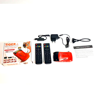 Décodeur TV satellite numérique HD FTA Africa Popular Tiger Red Box Mini DVB S2 pour la réception de chaînes