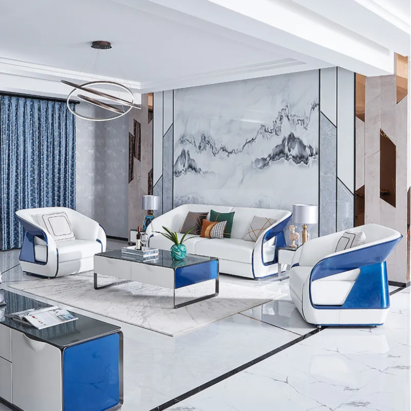 Набор диванов из натуральной кожи, роскошная мебель для гостиной, домашние Роскошные итальянские диваны из кожи наппа
