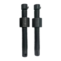Hand Crank T-Type Trapezoidal Lead Screw Set Round Hex Head Woodworking Panel Clamp Spare Fastener Screw Rod