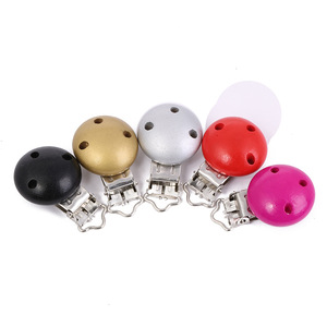 Clip para <span class=keywords><strong>Chupete</strong></span> de Madera de Loto Suave, Soporte Natural para <span class=keywords><strong>Chupete</strong></span> de Schima Superba, Clips para <span class=keywords><strong>Chupete</strong></span> para Hacer Cadenas de <span class=keywords><strong>Chupete</strong></span> Hechas a Mano para Bebés - Product Image 4