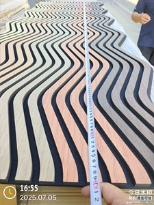 Màu xanh lá cây khỏe mạnh khách sạn thương mại không gian tường Bảng điều khiển không thấm nước Polyester Acoustic Bảng điều chỉnh formaldehyde miễn phí - Product Image 3