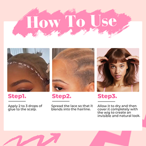 IMMETEE Starker Halt <span class=keywords><strong>Lace</strong></span>-Kleber Unsichtbares Haar-Bonding Wasserfester Perückenkleber Schweißresistent Schnell Trocknend Langanhaltender Perückenkleber - Product Image 6