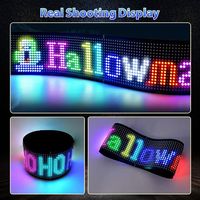 Paneles de Matriz Led Flexibles con Diseño Programable y Control por APP con Ojos, Pantalla Led Publicitaria para Coche