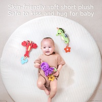 Jouets de dentition pour bébé Tumama, hochet en peluche, hippocampe marin, pieuvre, homard, jouet suspendu pour lit de bébé, siège auto, poussette, jouet doux à cloche