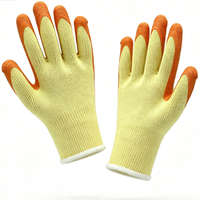 Produsen Sarung Tangan Rajut Benang Kuning 10 Gauge 21s 5-Ply Berlapis Lateks Oranye Kerut, Pemasok Sarung Tangan Keselamatan untuk Pesanan Grosir