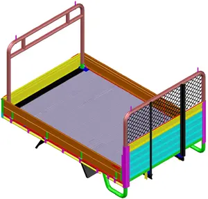 Hochwertiges Aluminium-Ladewagen-Flach bett für Light Truck Isuzu