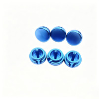 Llaveros de Aluminio Anodizado Personalizados, Piezas de Maquinaria de Precisión Mecanizadas por CNC, Material de Acero Inoxidable Compatible con Electroerosión por Hilo
