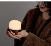 Nouvelle lampe de chevet LED portable moderne et compacte pour la décoration, éclairage de table, chambre à coucher, salon, camping, lampe LED rechargeable