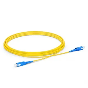 Tedarik tek çok modlu fiber fusion 2.0 3.0mm 1m 2m 3m 5m 10m fiber optik SC APC SC UPC Fiber optik yama kablosu