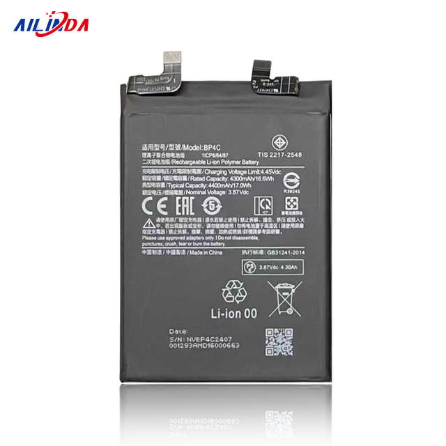 High Capacity Li-polymer BP4C Replacement Battery for Redmi Note 11T Pro+ 4400mAh Mobile Phone in Stock