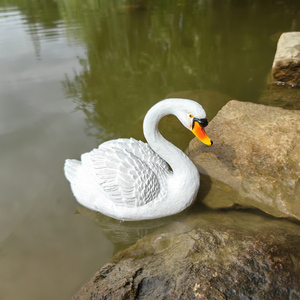 Nổi Thiên Nga Ao Trang Trí Bền Polyresin & Nổi Bức Tượng Trang Trí Sân Vườn Bức Tượng Nhựa Thiên Nga Trắng Nổi Ao Trang Trí - Product Image 6