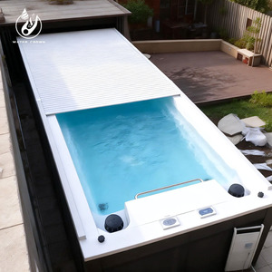 Couverture de <span class=keywords><strong>piscine</strong></span> automatique en alliage d'aluminium léger, <span class=keywords><strong>volet</strong></span> roulant <span class=keywords><strong>électrique</strong></span> de sécurité avec lames métalliques rigides <span class=keywords><strong>pour</strong></span> piscines de luxe - Product Image 6