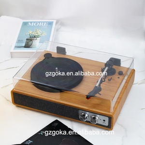 Gramófono Eléctrico Moderno, Diseño <span class=keywords><strong>de</strong></span> Moda, Reproductor <span class=keywords><strong>de</strong></span> Vinilo LP con Bluetooth Personalizado, 3 Velocidades, Tocadiscos - Product Image 5