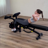 Banc de musculation réglable, banc d'entraînement robuste pour le fitness à la maison, banc d'assise incliné et incliné à plat