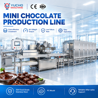 Ligne de production de chocolat mini monophasée YUCHO, compatible multi-moules, entraînée par un servomoteur, pour la modernisation des petites ateliers