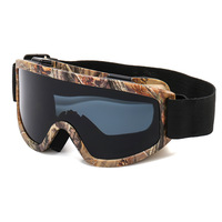 Nouvelle mode transfrontalière Anti-buée UV400 lunettes de ski d'alpinisme en plein air grand cadre sangle réglable sport