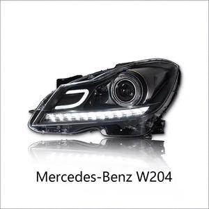 สำหรับ2011-2014 Mercedes-Benz C-Class <span class=keywords><strong>W204</strong></span> 12V LED โปรเจคเตอร์ไฟหน้าประกอบกับสัญญาณไฟเลี้ยวและไฟวิ่งกลางวัน - Product Image 5