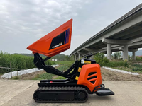 Antspower 2026 – Dumper hydraulique compact sur chenilles pour usage agricole, capacité de levage et de transport de 600 kg