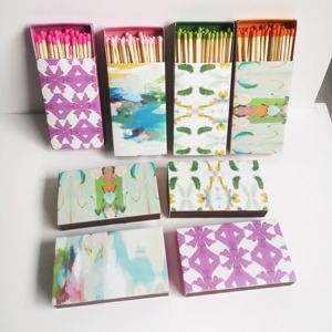 Happy <span class=keywords><strong>match</strong></span> <span class=keywords><strong>box</strong></span> scatola di sicurezza personalizzata in legno fiammiferi per candele - Product Image 1