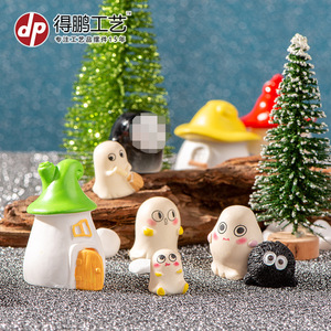 เครื่องประดับผีจิ๋วฮาโลวีน เรซิ่น ทำด้วยมือ ตกแต่งภายใน D1612 - Product Image 3