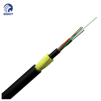 Cable de fibra óptica de alta calidad 12 24 48 Core Cable de fibra óptica aéreo para exteriores ADSS ASU