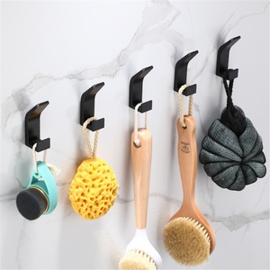 Iron Wall-Mounted Single Clothes <b>Hook</b> for <b>Kitchen</b> and Bathroom Modern Style Punch-Free Installation Flexible Design - Product Image 4