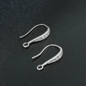 New Arrival High Quality Rose Gold Color Plated Copper Earring Hooks Parts with Opened Ring