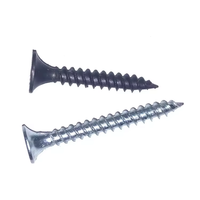 Clavos para paneles de yeso de buena calidad, tornillos de acero para montantes, embalaje a granel, vástago liso, punta de diamante afilada, recubrimiento amarillo
