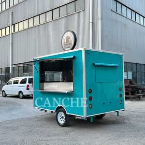 Mini remorque alimentaire personnalisable | Couleurs vives, mise en page organisée avec cuisine et évier sur mesure - Product Image 1