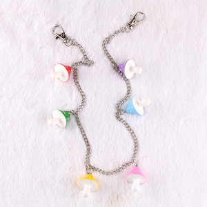 โซ่คาดเอวรูปเห็ด โลหะผสมสังกะสี จี้อะคริลิก สำหรับใส่ทุกวัน แฟชั่นบอดี้เชน - Product Image 3