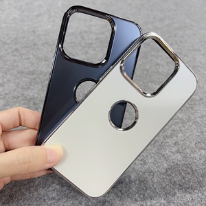 โลหะเดิมกรณีไร้สาย<span class=keywords><strong>ชาร์จ</strong></span>แม่เหล็กโลโก้หลุมปกหลังสําหรับ<span class=keywords><strong>iPhone</strong></span> 15 Por Max 14 13 12 <span class=keywords><strong>11</strong></span> Pro Maxโทรศัพท์กรณี - Product Image 4