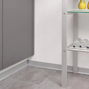 Rodapié de aluminio ultra estrecho, perfil metálico para zócalo, canal oculto para pasillo, sala de estar, dormitorio - Product Image 2