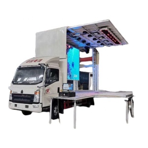 <span class=keywords><strong>Camion</strong></span> hydraulique mené mobile d'étape de Roadshow d'étape de HOWO 4x2 de haute qualité - Product Image 1