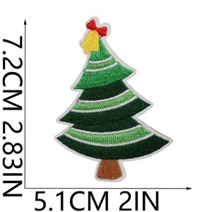Patchs brodés faits main en forme d'arbre de Noël à thermocoller en feutre non tissé pour chapeaux et décoration intérieure - Product Image 5