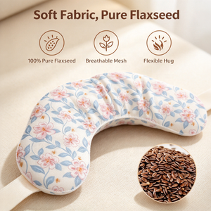 Pakcare Impacco per Collo al Semi <span class=keywords><strong>di</strong></span> Lino Riscaldabile in Microonde, Terapia Caldo/Freddo per Sollievo <span class=keywords><strong>di</strong></span> Collo e Spalle, <span class=keywords><strong>Cura</strong></span> Personale - Product Image 4