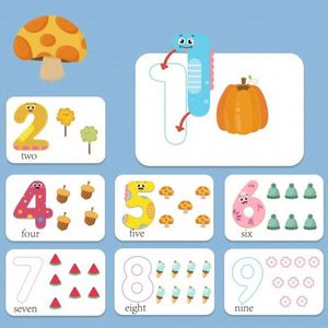 Tableau magnétique éducatif pour enfants : lettres de l'alphabet, chiffres et symboles – Tableau blanc de table - Product Image 3