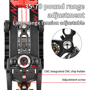 Kit d'arc à poulies polyvalent 35-70 lbs - Ensemble complet 2-en-1 flèches et billes d'acier pour la <span class=keywords><strong>chasse</strong></span> et le tir - Product Image 5