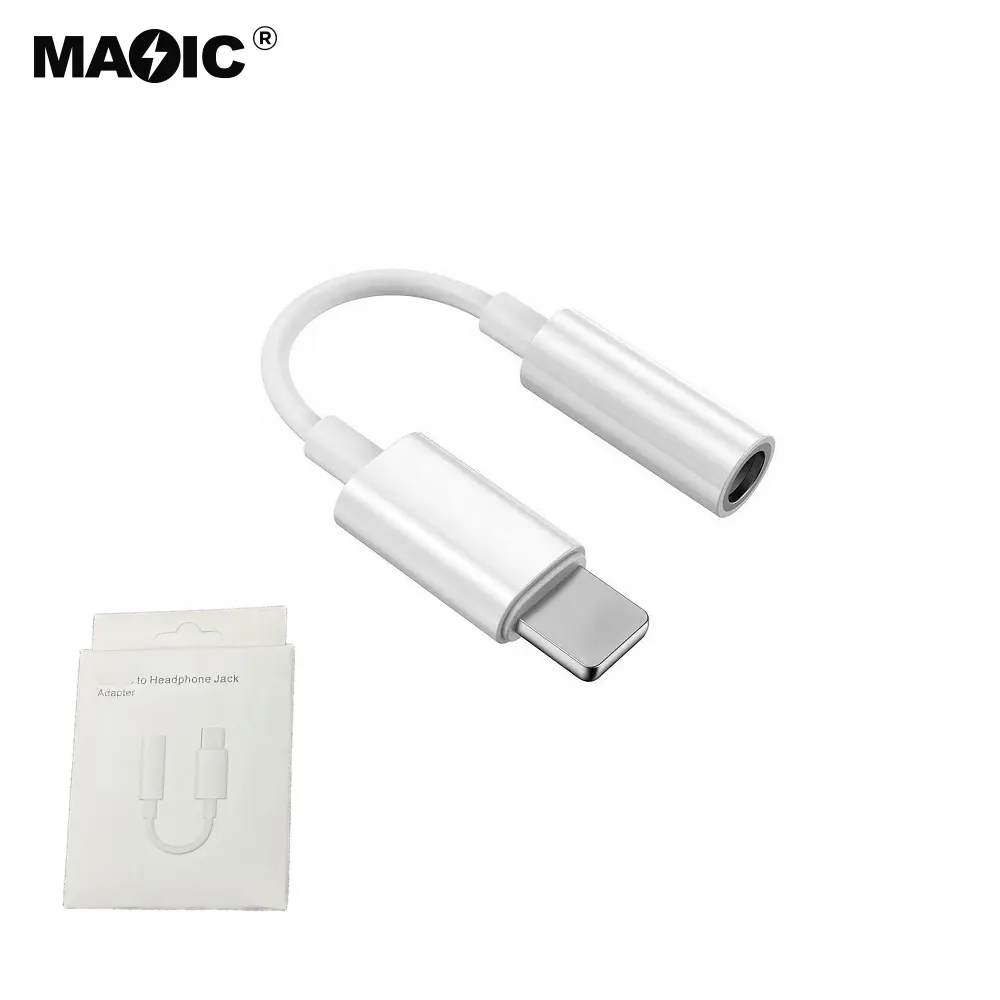 For Apple Earphone Audio Adapter Lighting To 3.5mm Headphone Jack Adapter For Iphone