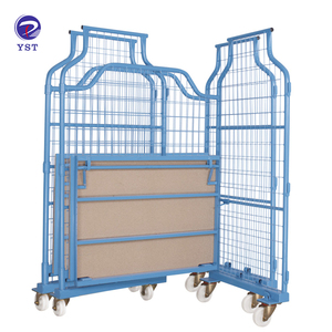 भारी शुल्क टिकाऊ इस्पात निर्माण कुशल माल परिवहन गोदाम रसद औद्योगिक ट्रॉली - Product Image 4