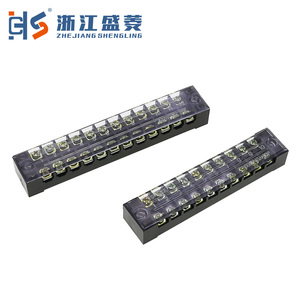 <span class=keywords><strong>Tb</strong></span>-<span class=keywords><strong>1512</strong></span> 10p 600V 15A hàng tăng gấp đôi Brass khối rào cản vít thiết bị đầu cuối 21-30 AWG công nghiệp - Product Image 1