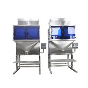 Peseuse linéaire semi-automatique à 4 têtes, haute précision, contrôlée par PLC, pour granulés, riz, céréales, aliments et plastiques, à entraînement motorisé - Product Image 1
