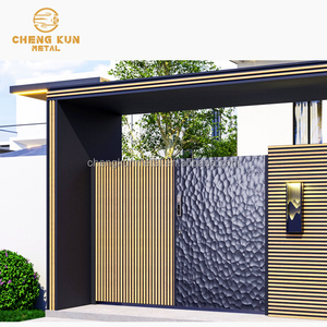 Porte extérieure en aluminium de style central-asiatique, fabrication de 30 ans, style luxueux, système de sécurité automatique, différentes tailles - Product Image 4