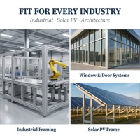 NeoVehicle - Perfil de Extrusión de Aluminio 6063-T5 Personalizado, Ranura en T, Marcos y Ventanas para Paneles Solares, Acabado Anodizado, Mecanizado CNC, OEM Jiangsu
