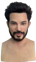 Masque de simulation de visage humain de qualité supérieure, structure faciale haute fidélité, matériau en silicone souple pour le divertissement, masque en silicone réaliste