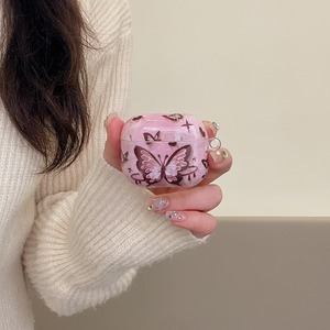 Aplicable a <span class=keywords><strong>Airpods1</strong></span>/2 3 Pro Pro2 4 Auriculares Bluetooth Estuche protector mariposa Rosa IMD con colgante Nuevo estuche para AirPods - Product Image 2