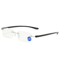 2028 1pc PC sans monture cadre bleu lumière bloquant presbytie unisexe hommes femmes lunettes correctives lunettes de lecture